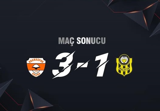 Adanaspor: 3 - Yeni Malatyaspor: 1