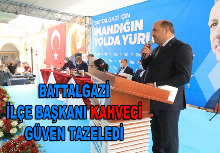 AK Parti Battalgazi İlçe Başkanlığına Kahveci yeniden seçildi