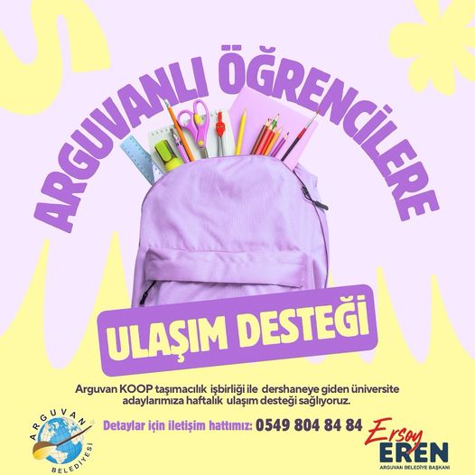 Arguvan Belediyesi'nden Öğrencilere Ulaşım Desteği