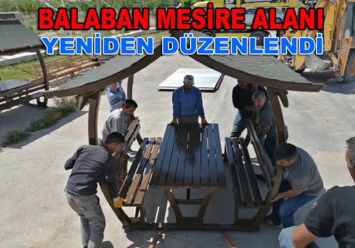 BALABAN MESİRE ALANI YENİDEN DÜZENLENDİ