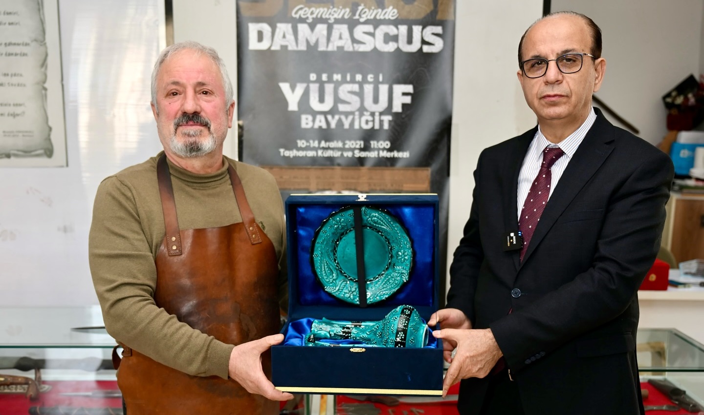 Başkan Geçit, Demirci Ustası Yusuf Bayyiğit’i Ziyaret Etti