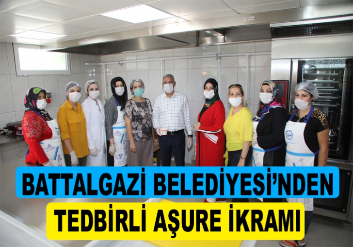 BATTALGAZİ BELEDİYESİNDEN TEDBİRLİ AŞURE İKRAMI