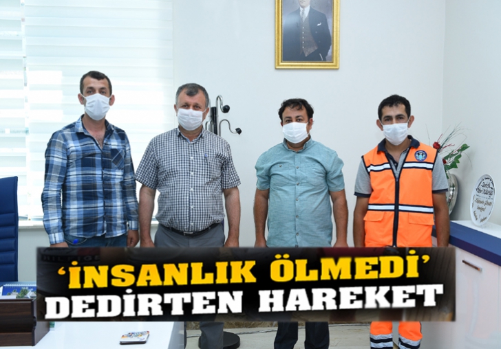 BATTALGAZİ BELEDİYESİ TEMİZLİK GÖREVLİSİNDEN ÖRNEK DAVRANIŞ