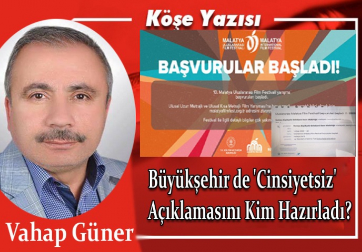 Büyükşehir Belediyesi'nde 'Cinsiyetsiz' Açıklamasını Kim Hazırladı?