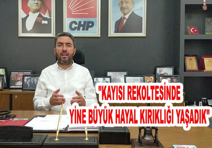 CHP İL BAŞKANI KİRAZ, KAYISI REKOLTESİNİ DEĞERLENDİRDİ