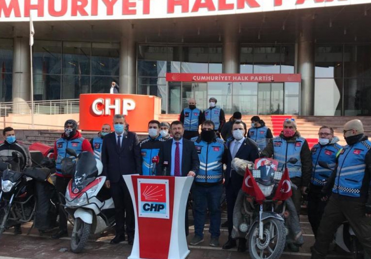  CHPli AĞBABA, MOTOKURYELERE SAHİP ÇIKTI