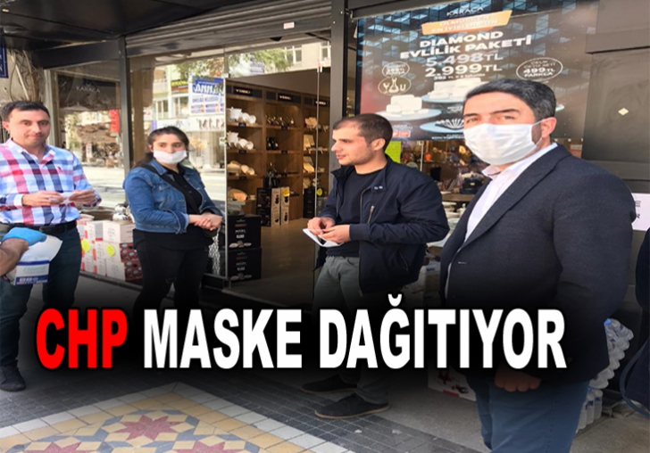 CHP maske dağıtıyor