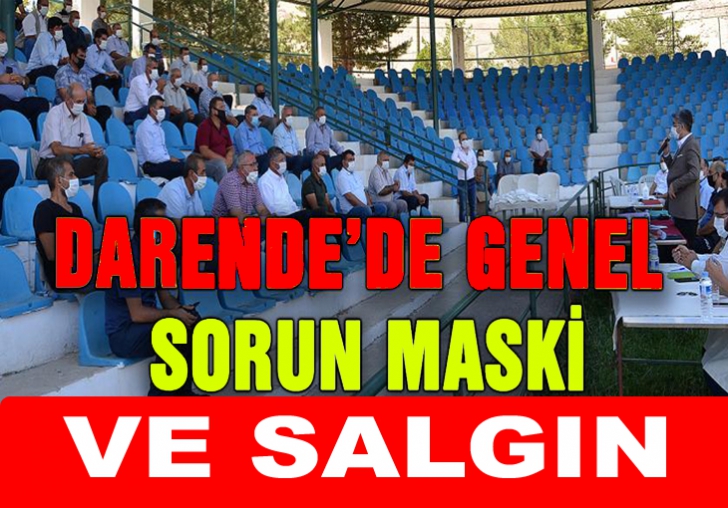 Darendede Genel Sorun MASKİ ve SALGIN