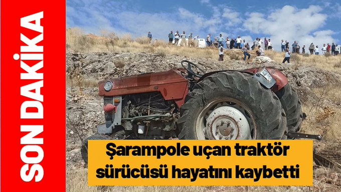 Darende'de Traktör Sürücüsü Hayatını Kaybetti