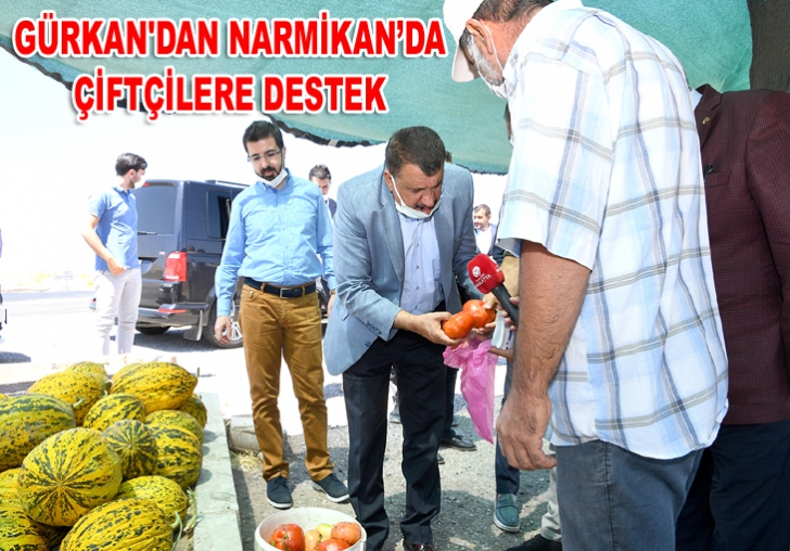 GÜRKAN'DAN NARMİKANDA ÇİFTÇİLERE DESTEK