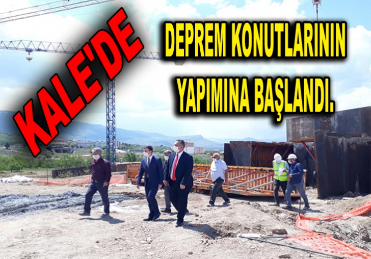 Kale de deprem konutlarının yapımına başlandı