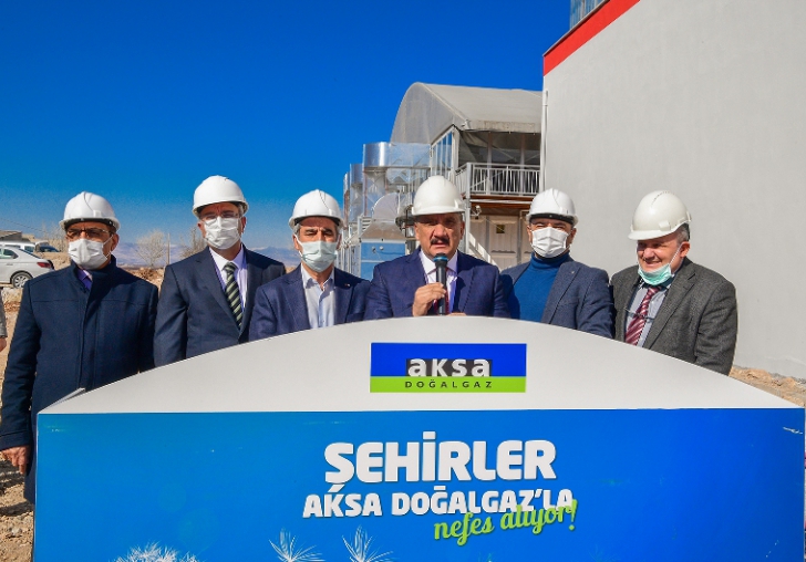 Kızılay Üretim Üssü'ne Doğalgaz Bağlandı