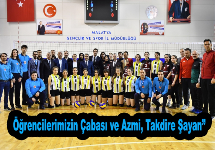 LİSELER ARASI VOLEYBOL TURNUVASINDA HEYECAN YÜKSEK