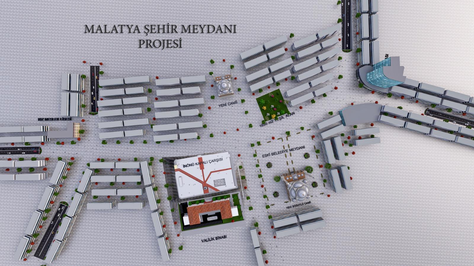 Malatya Çarşı Projesinde Ulaşım Yeraltına Alındı