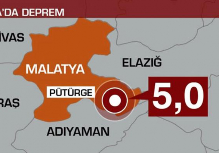 Pütürge 5.3'le sallandı Malatya sokağa fırladı