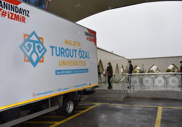 Turgut Özal Üniversitesi'nden İzmire deprem desteği   