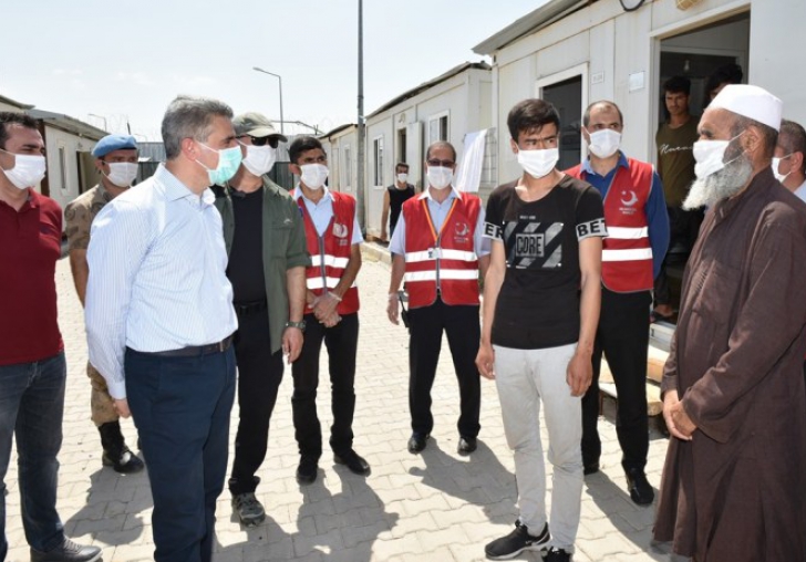 Vali Baruş, Geri Gönderme Merkezi İnşaatını Denetledi