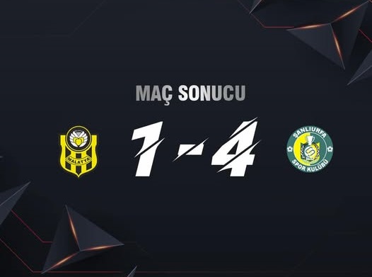 Yeni Malatyaspor  1-4  Şanlıurfaspor