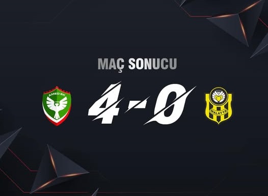 Yeni Malatyaspor 4-0 Mağlup Oldu