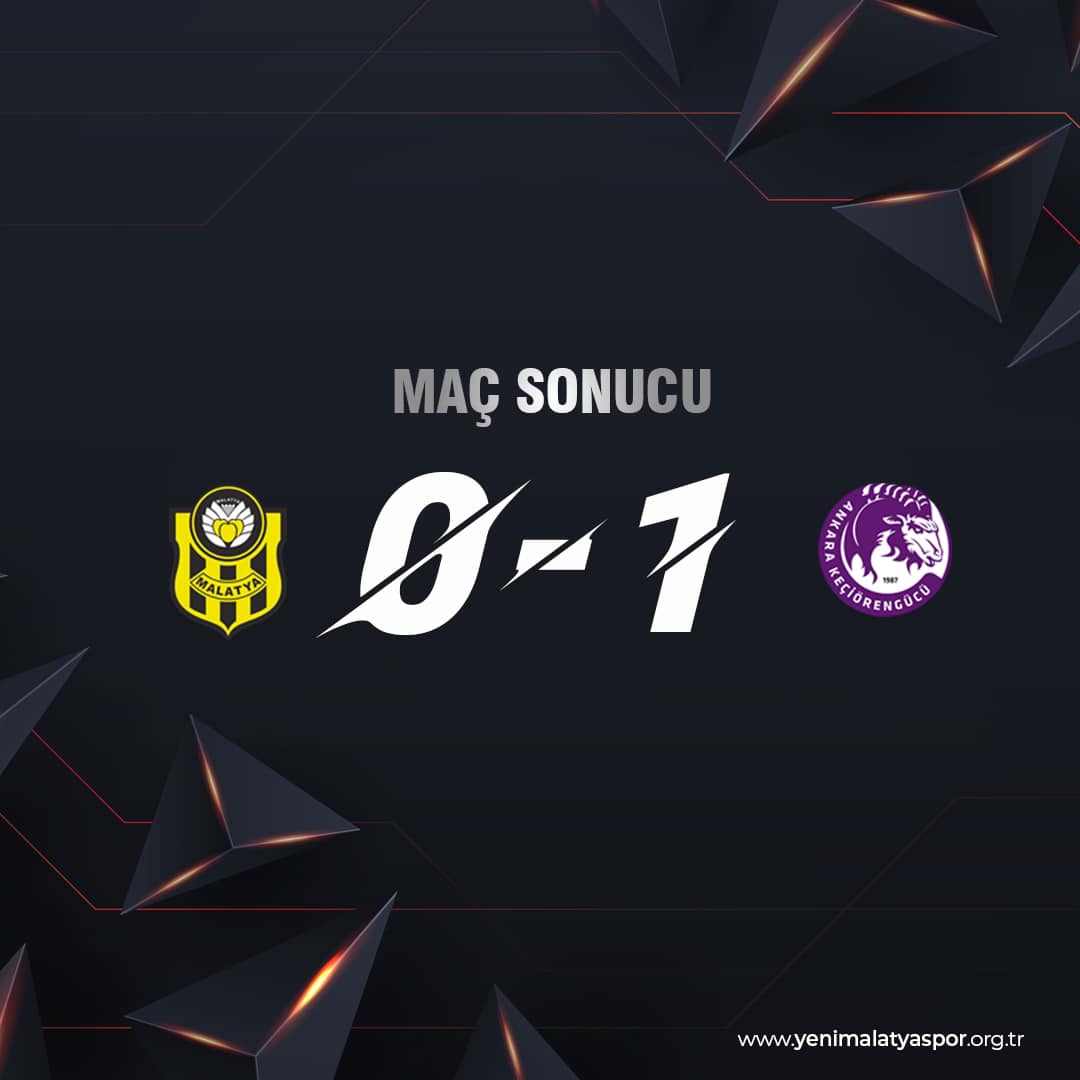 Yeni Malatyaspor, Keçiörengücü'ne 1-0 Mağlup Oldu