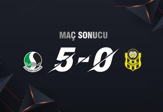 Yeni Malatyaspor, Sakaryaspor'a Mağlup: 5-0