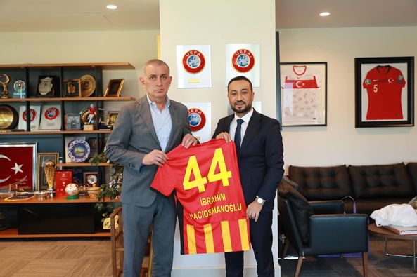 Yeni Malatyaspor TFF Başkanı Hacıosmanoğlu ile Görüştü